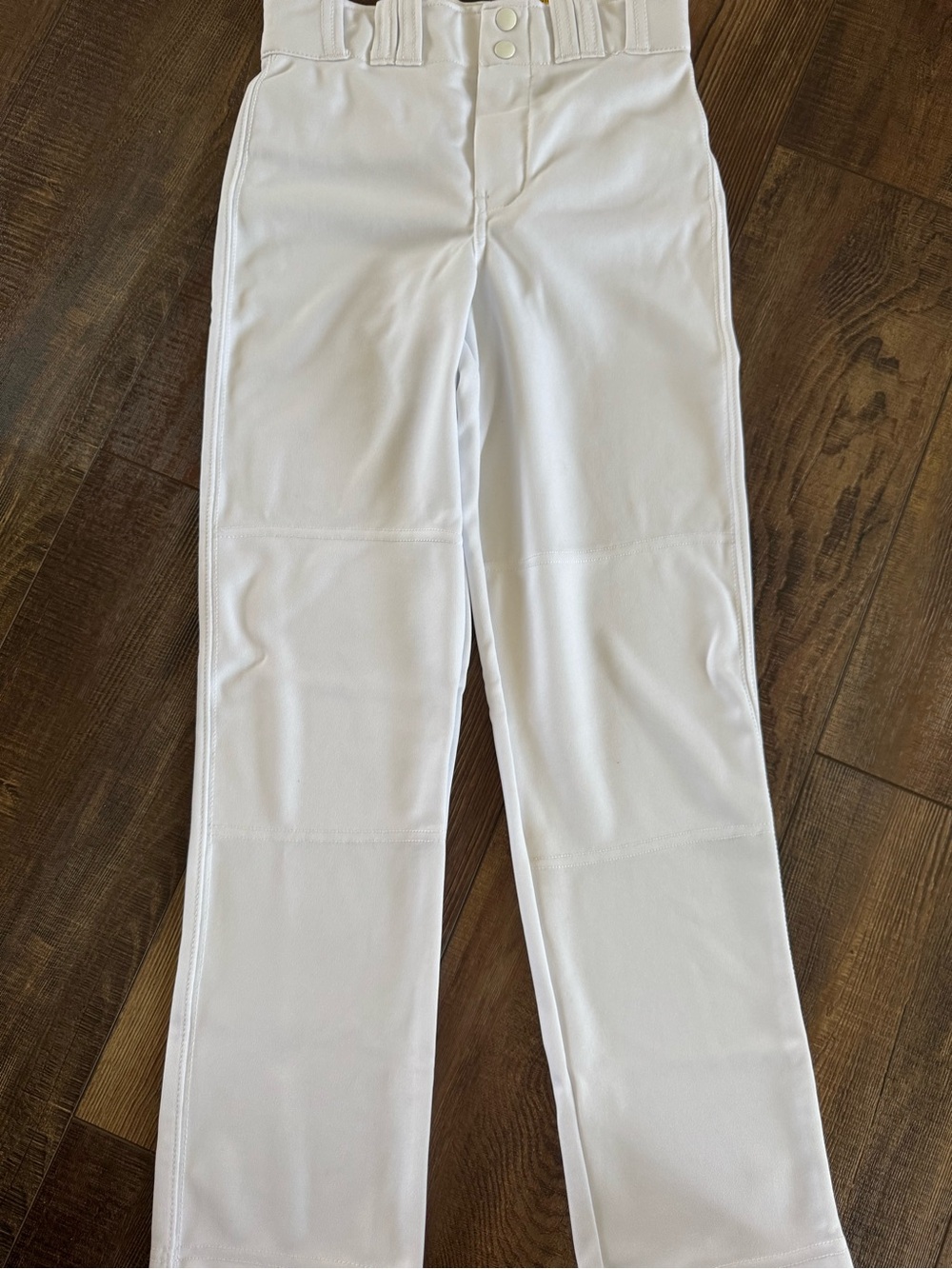 Kids White Performance Baseball Pants